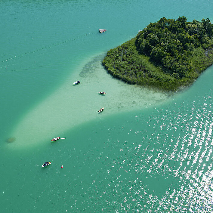 Kleine Insel im Wörthersee