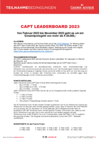 Teilnahmebedingungen CAPT Leaderboard 
