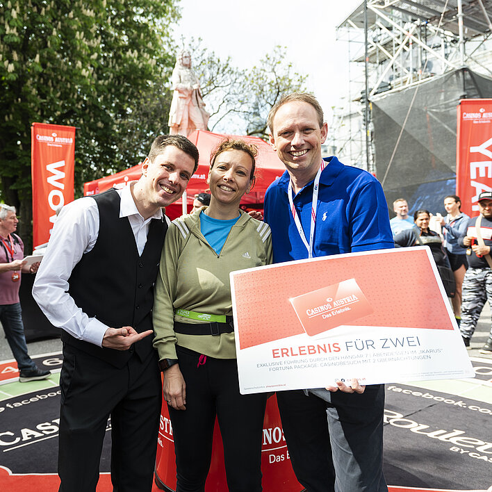 Wings for Life World Run 2023 Gewinn-Übergabe Casinos Austria