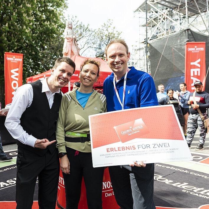 Wings for Life World Run 2023 Gewinn-Übergabe Casinos Austria