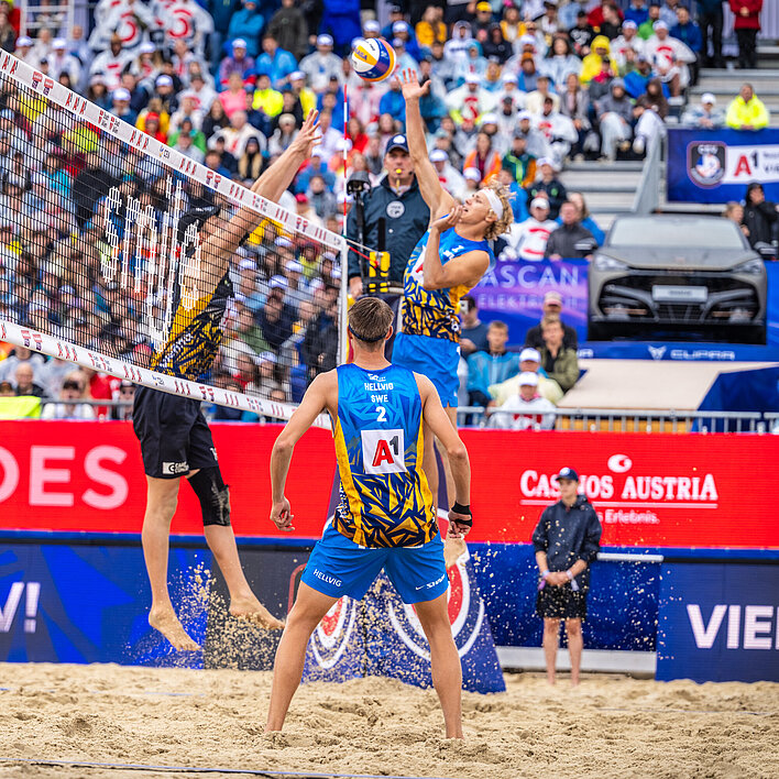 Beach Volleyball EM 2023 Spielszene