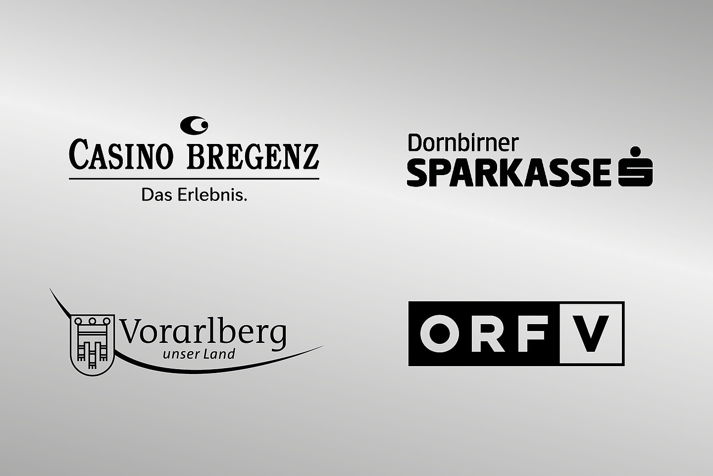 Kulturpreis Vorarlberg vier Partnerlogos 