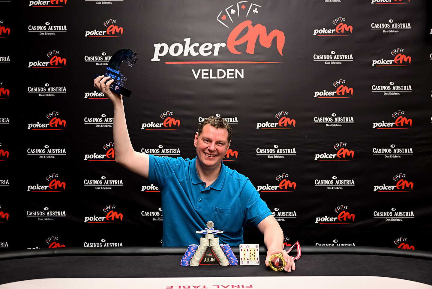 Gewinner NLH Mystery Bounty EM € 500